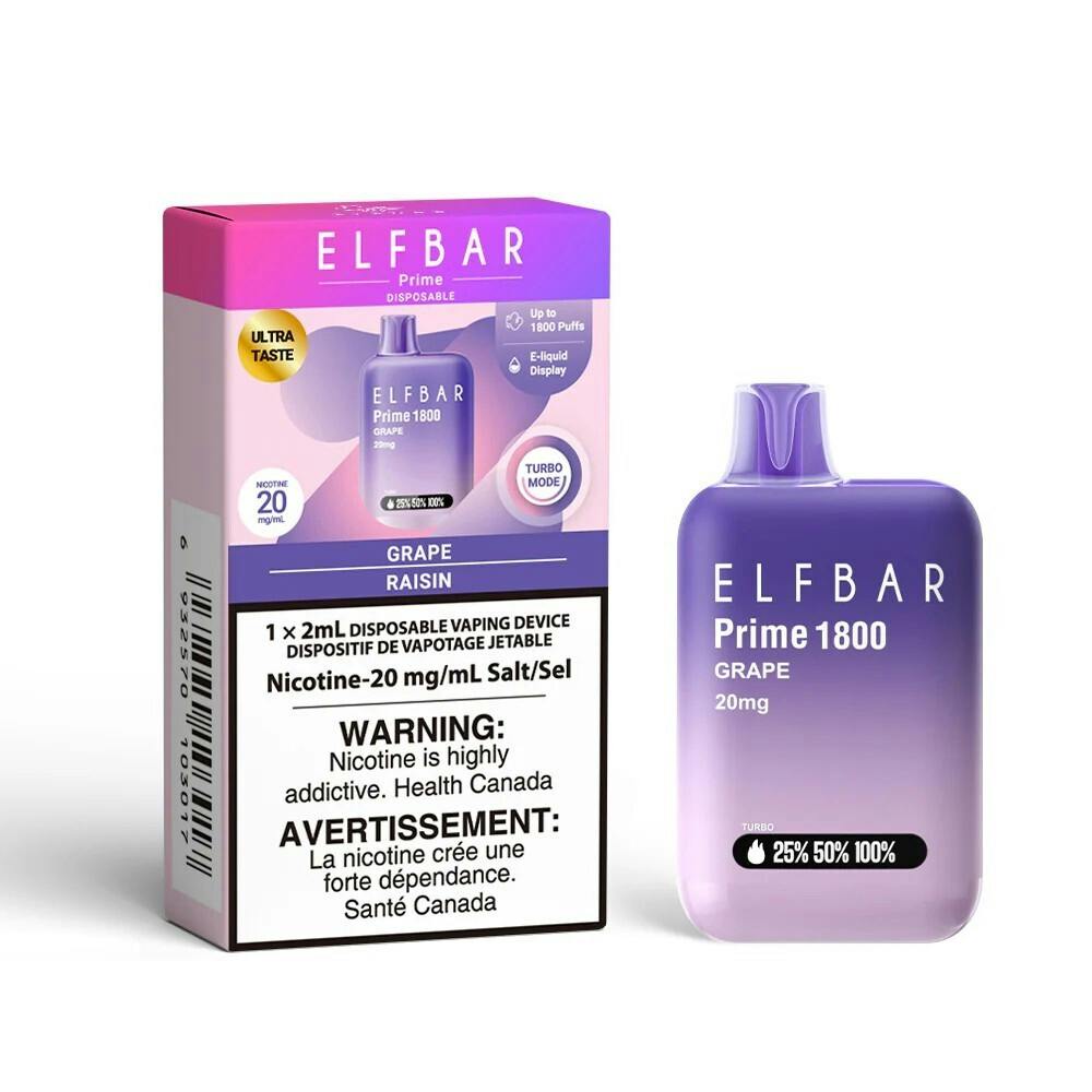 ELFBAR PRIME 1800 MB EXCISE GRAPE
