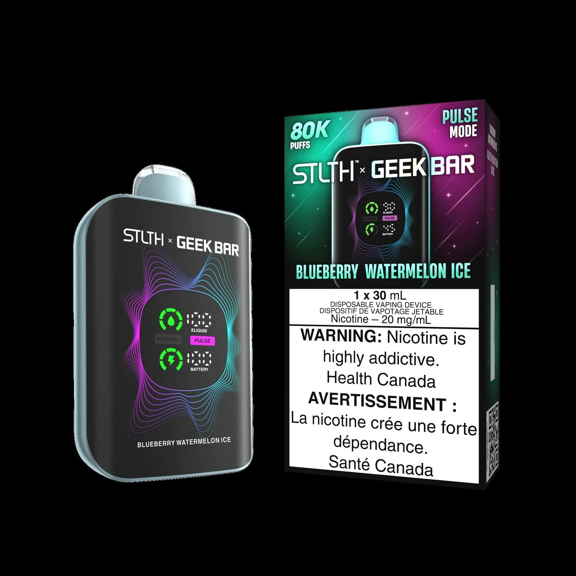 STLTH X GEEK BAR 80K BLUEBERRY WATERMELON ICE