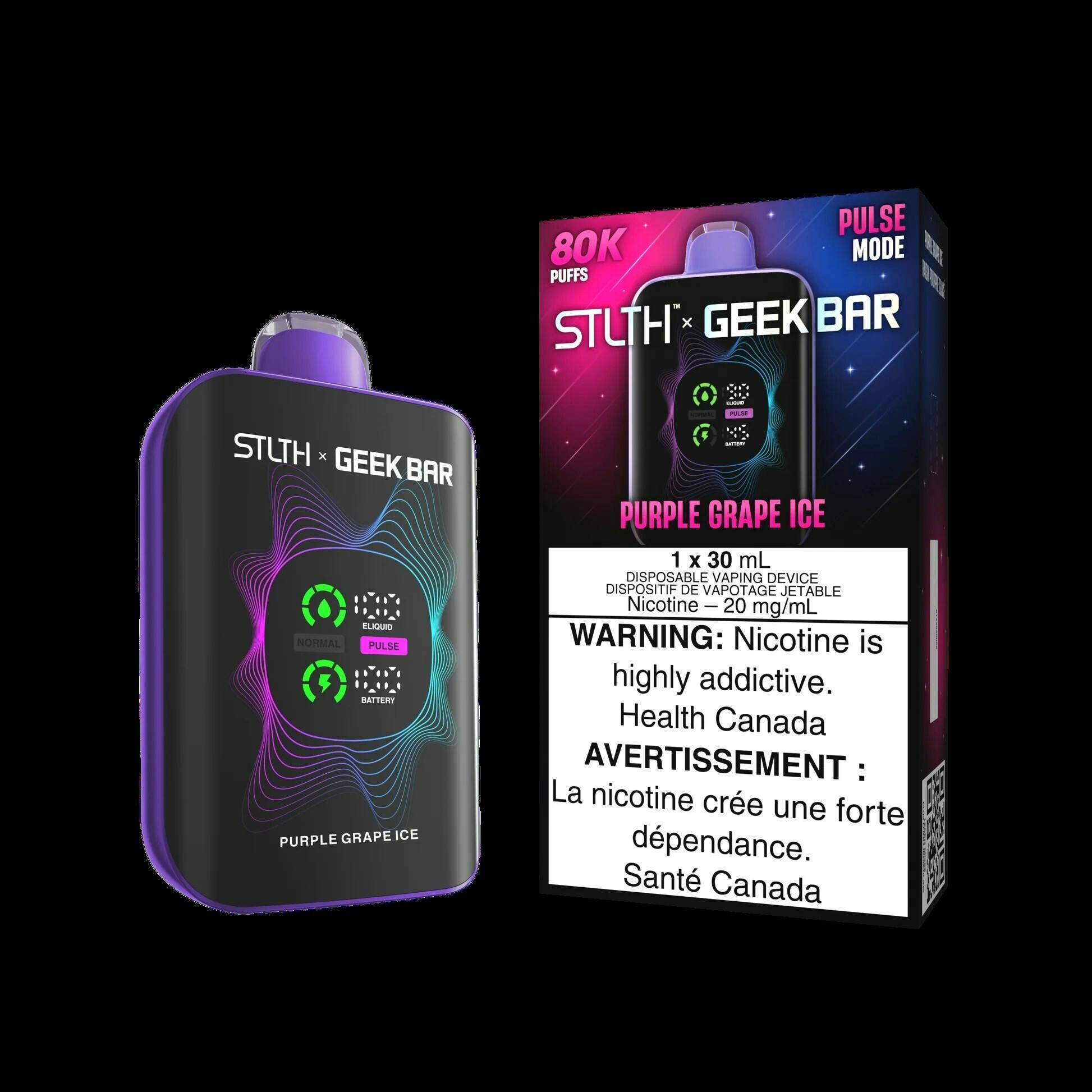 STLTH X GEEK BAR 80K PURPLE GRAPE ICE