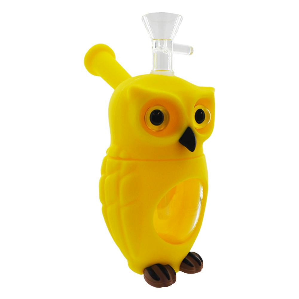YELLOW OWL SILICON BONG