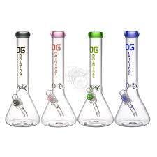 OG ORGINAL FROST EDGE BEAKER 12.5" GOLD/TRANSBLACK
