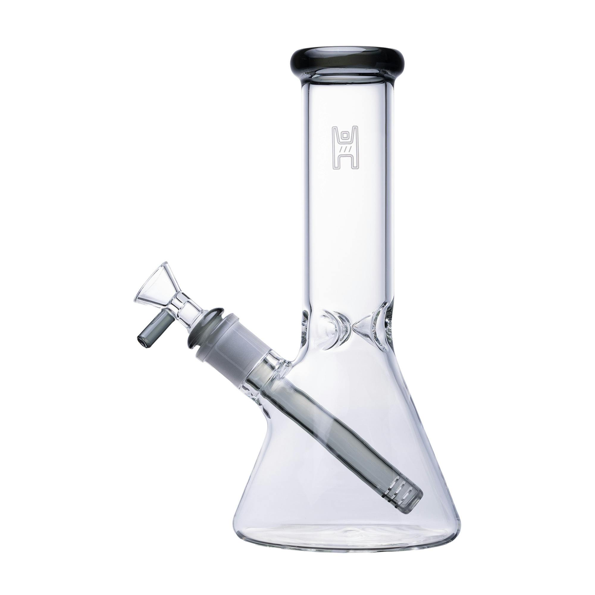 Human Grade - 9" Beaker - (14mm) - **CLEAR/SMOKE**