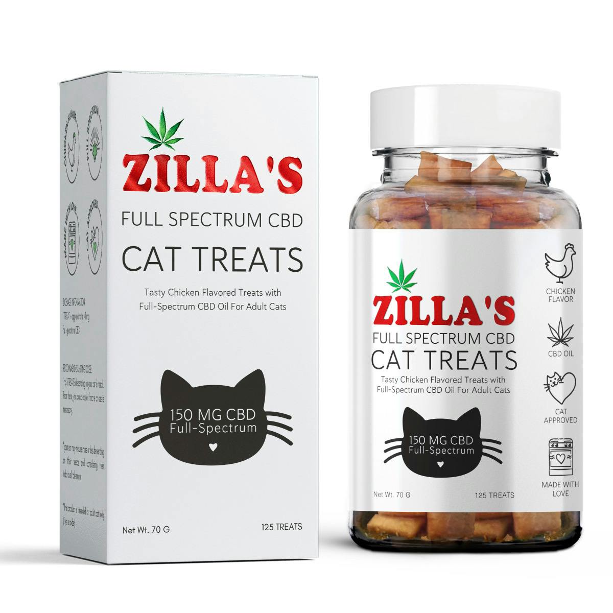 Zilla's - CBD Cat Chews - (150mg) - **CHICKEN**