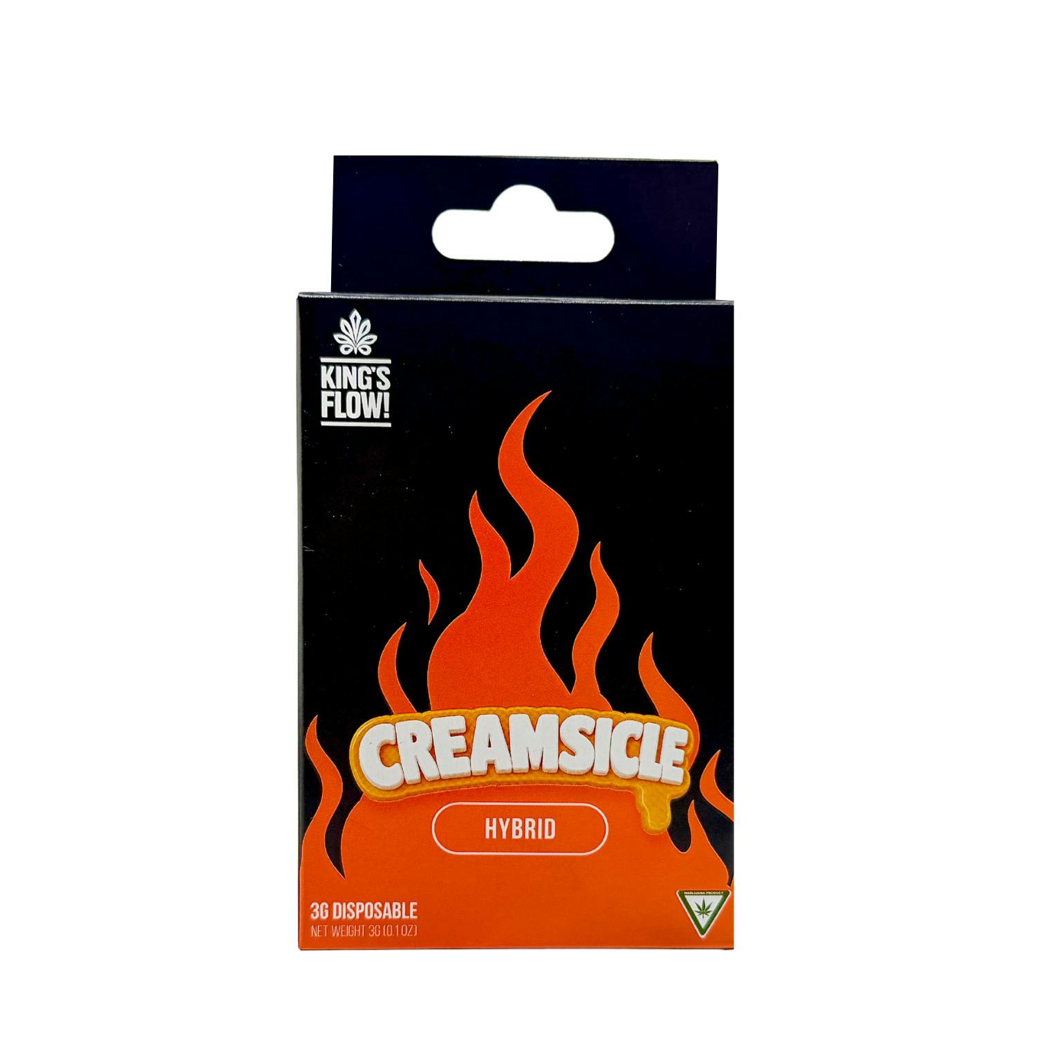 Kings Flow - Disposable Vape - (3g) - Hybrid - **CREAMSICLE** (2/$22)