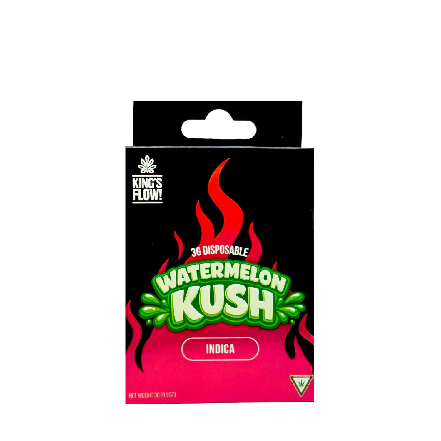 Kings Flow - Disposable Vape - (3g) - Indica - **WATERMELON KUSH** (2/$22)