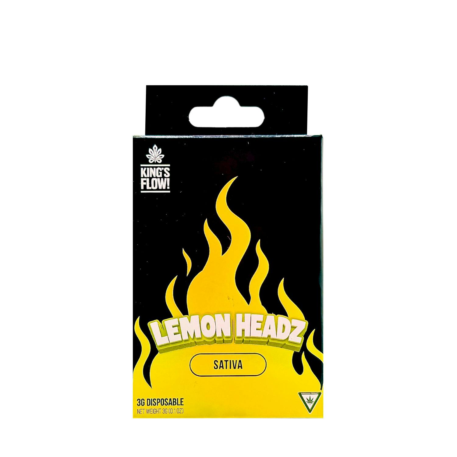 Kings Flow - Disposable Vape - (3g) - Sativa - **LEMON HEADZ** (2/$22)