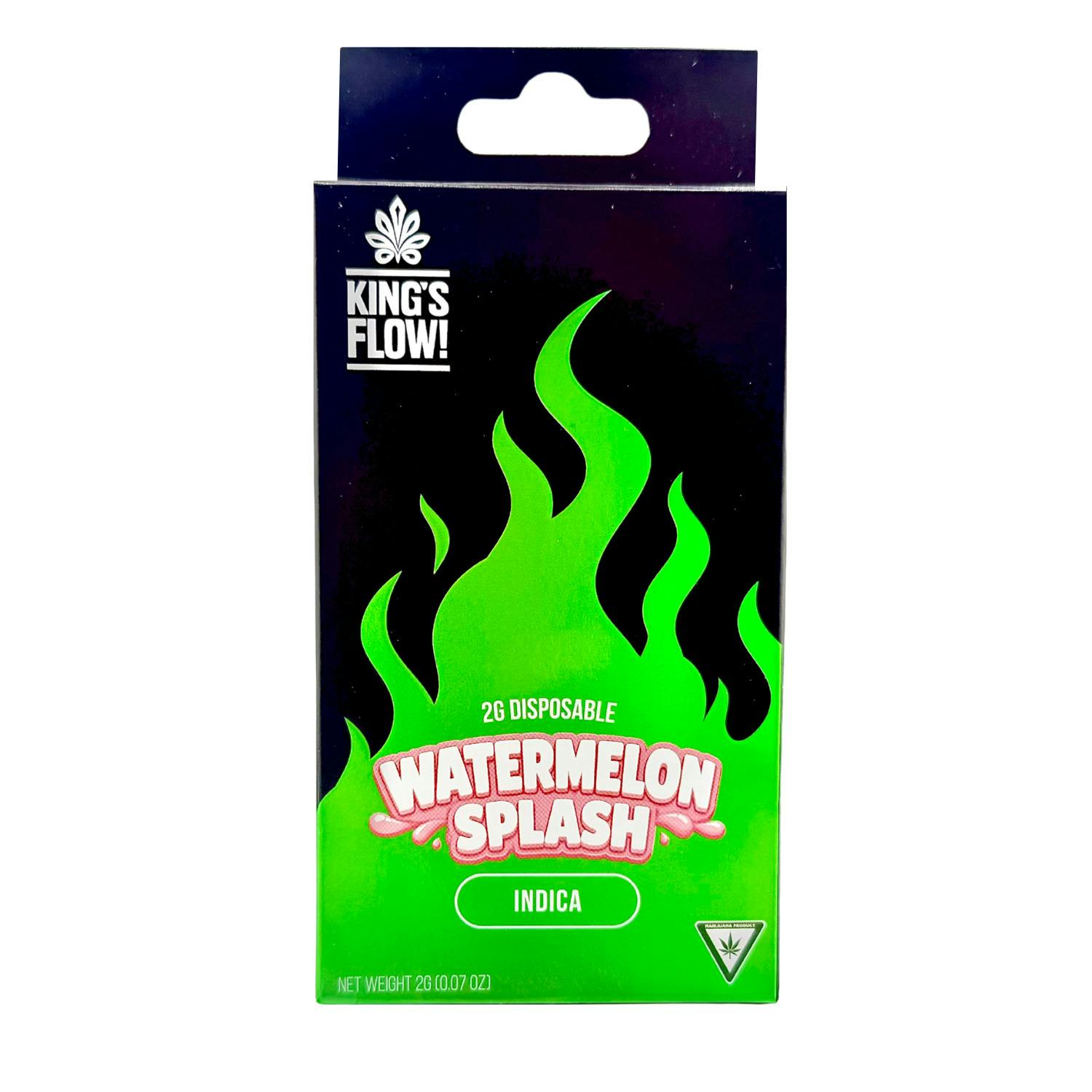 Kings Flow - Disposable Vape - (2g) - Indica - **WATERMELON SPLASH** (2/$18)