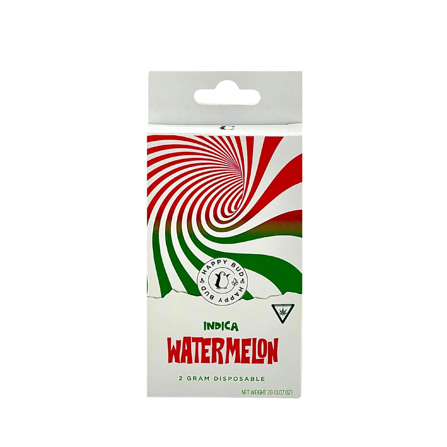 Happy Bud - Disposable Vape - (2g) - Indica - **WATERMELON** (2/$18)