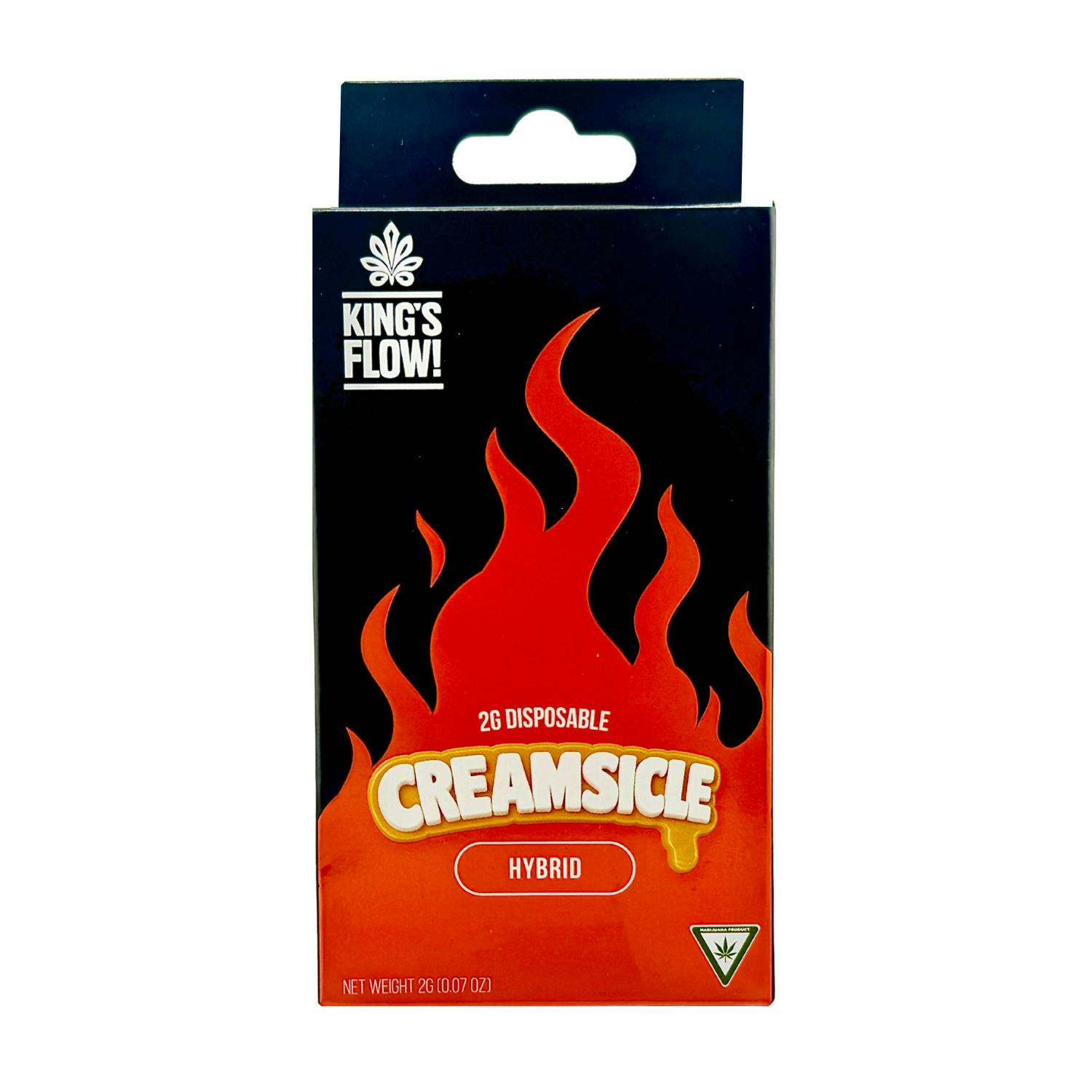 Kings Flow - Disposable Vape - (2g) - Hybrid - **CREAMSICLE** (2/$18)