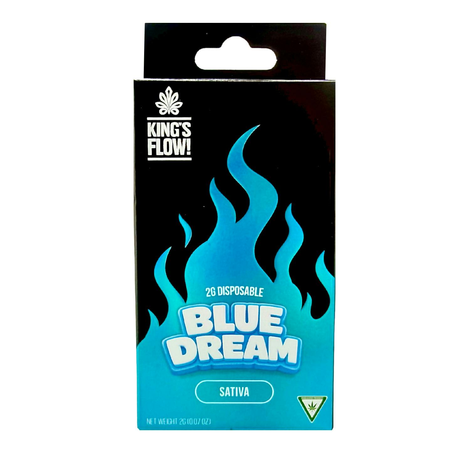 Kings Flow - Disposable Vape - (2g) - Sativa - **BLUE DREAM** (2/$18)