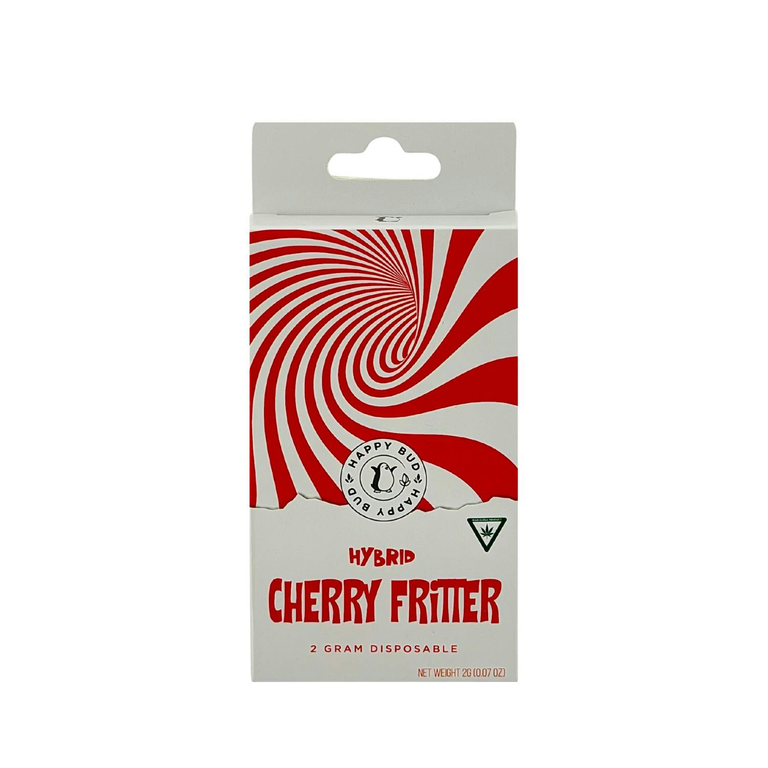 Happy Bud - Disposable Vape - (2g) - Hybrid - **CHERRY FRITTER** (2/$18)