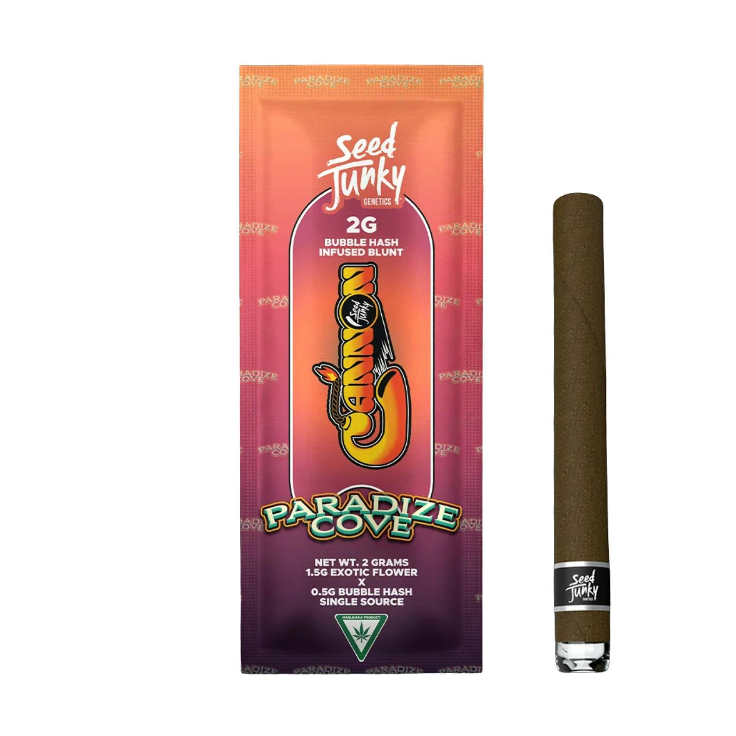 Seed Junky - Bubble Hash Infused Cannon - (2g) - **PARADIZE COVE** (2/$60)