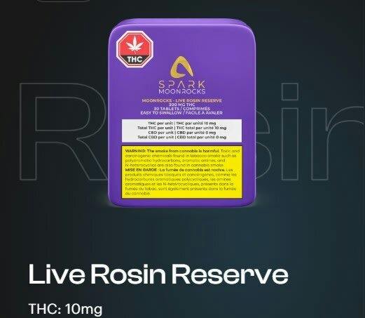 Aspire - SPARK THC Moonrocks - Live Rosin Reserve 30 caps