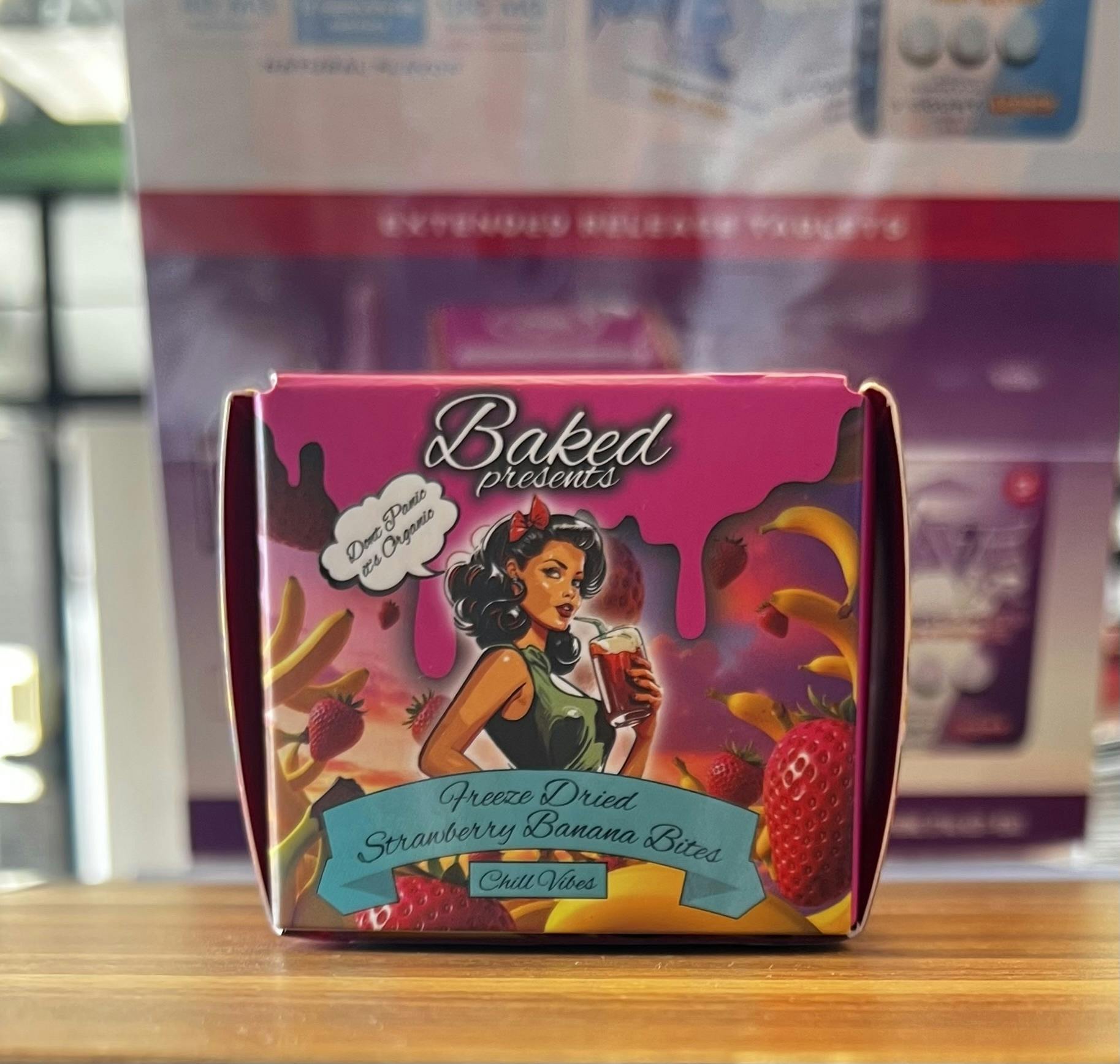 Baked Strawberry Banana Organic Freeze Dried Fruit Bites