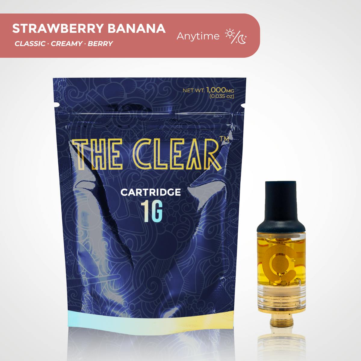 The CLEAR Original Cartridge 1000mg | Strawberry Banana by CLEAR Brands