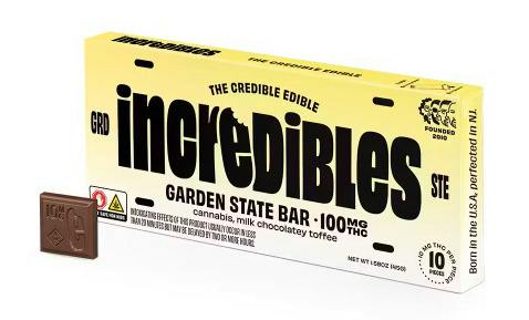 INCREDIBLES - Garden State Chocolate (100mg) 10ct [H]