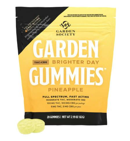 GARDEN SOCIETY - Pineapple Gummies THC:CBG 20pk