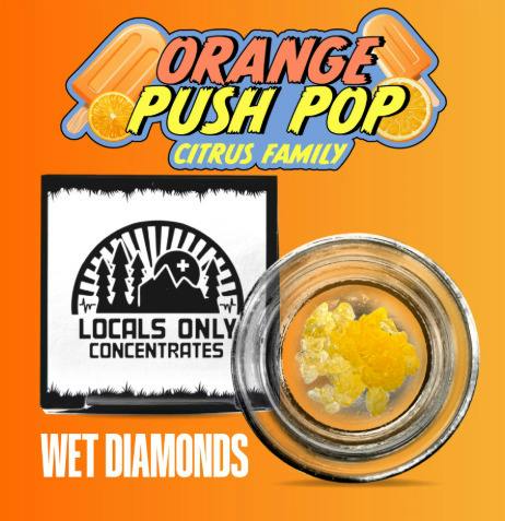 LOCALS ONLY - Orange Push Pop Wet Diamonds 1g [H/I] at Public Absecon Dispensary