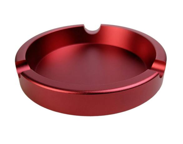 3.5" ALUMINUM ASHTRAY | RED