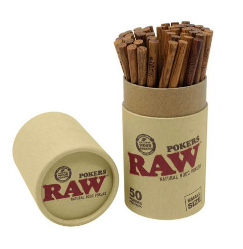 4.5" NATURAL WOOD POKER