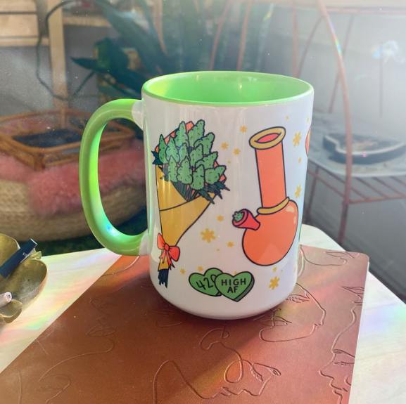 Coffee Mug Stoner Accessories Green
