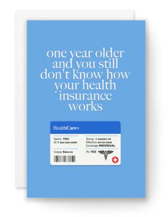 GREETING CARD | HEALTH INSURANCE BIRTHDAY