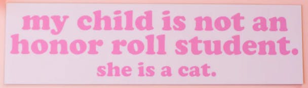 CAR MAGNET | HONOR ROLL CAT