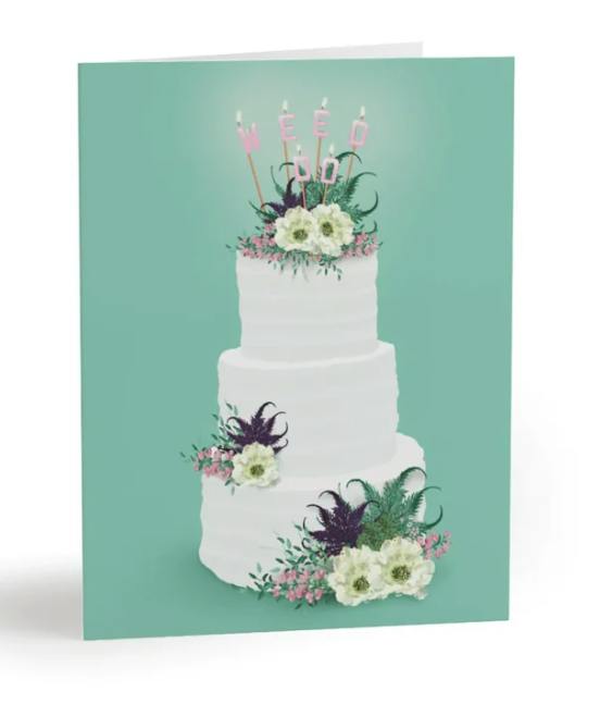 GREETING CARD | WEED DO CAKE