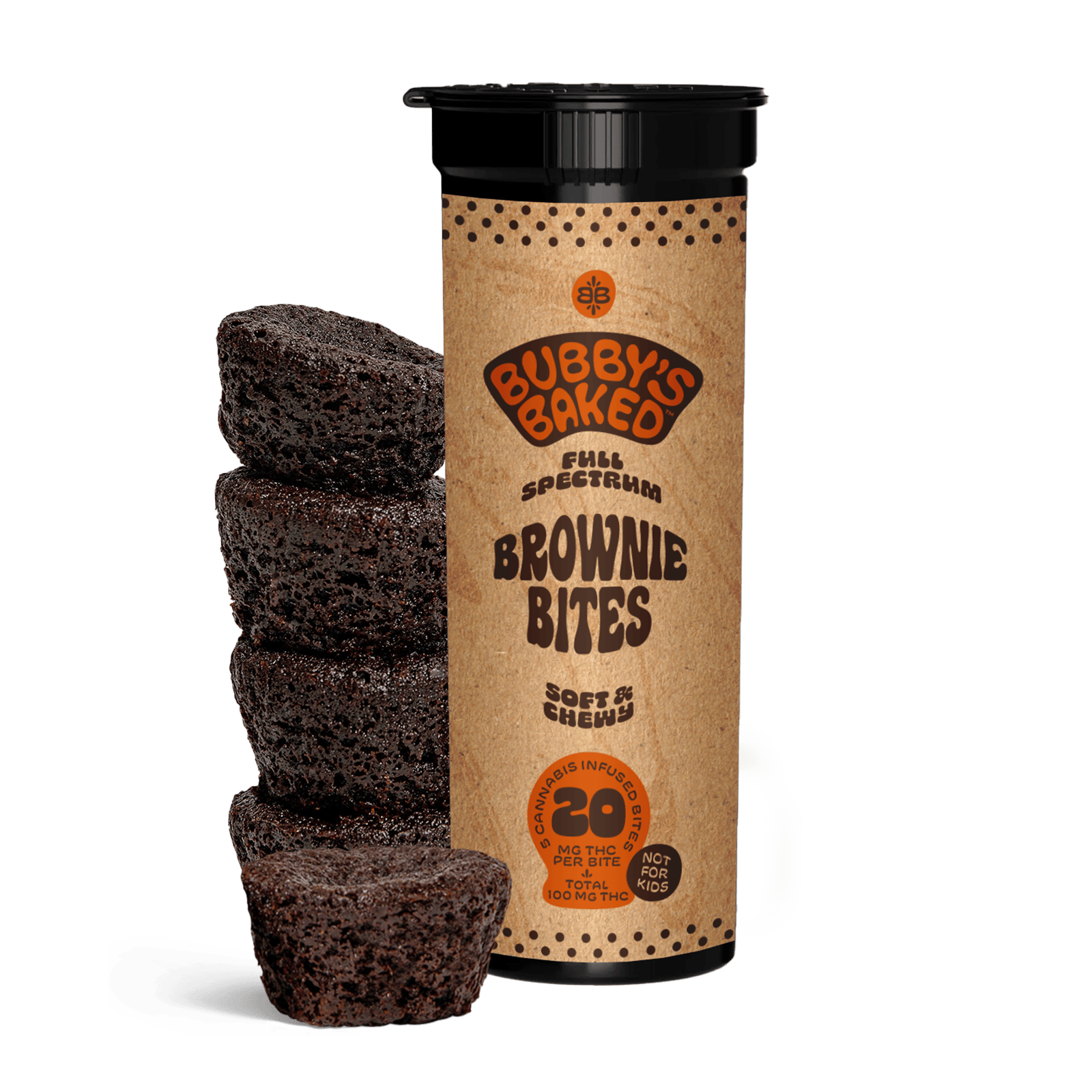 BITES | BROWNIE | 100MG | 5PK