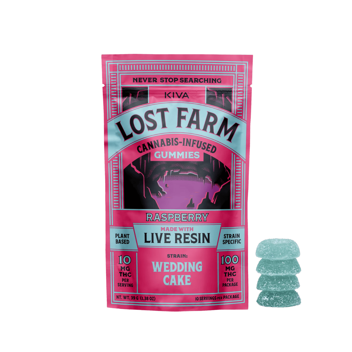 GUMMY | LIVE RESIN | RASPBERRY | 100MG | 10PK