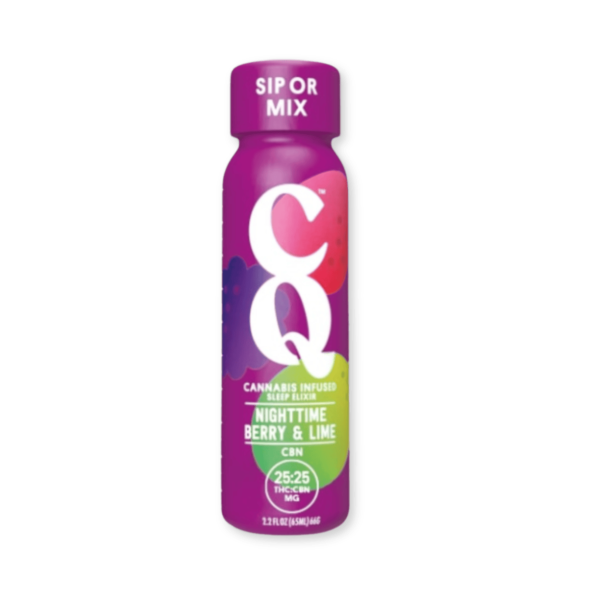 SHOT | NIGHTTIME BERRY AND LIME SHOT | 25MG THC : 25MG CBN | 2.2OZ