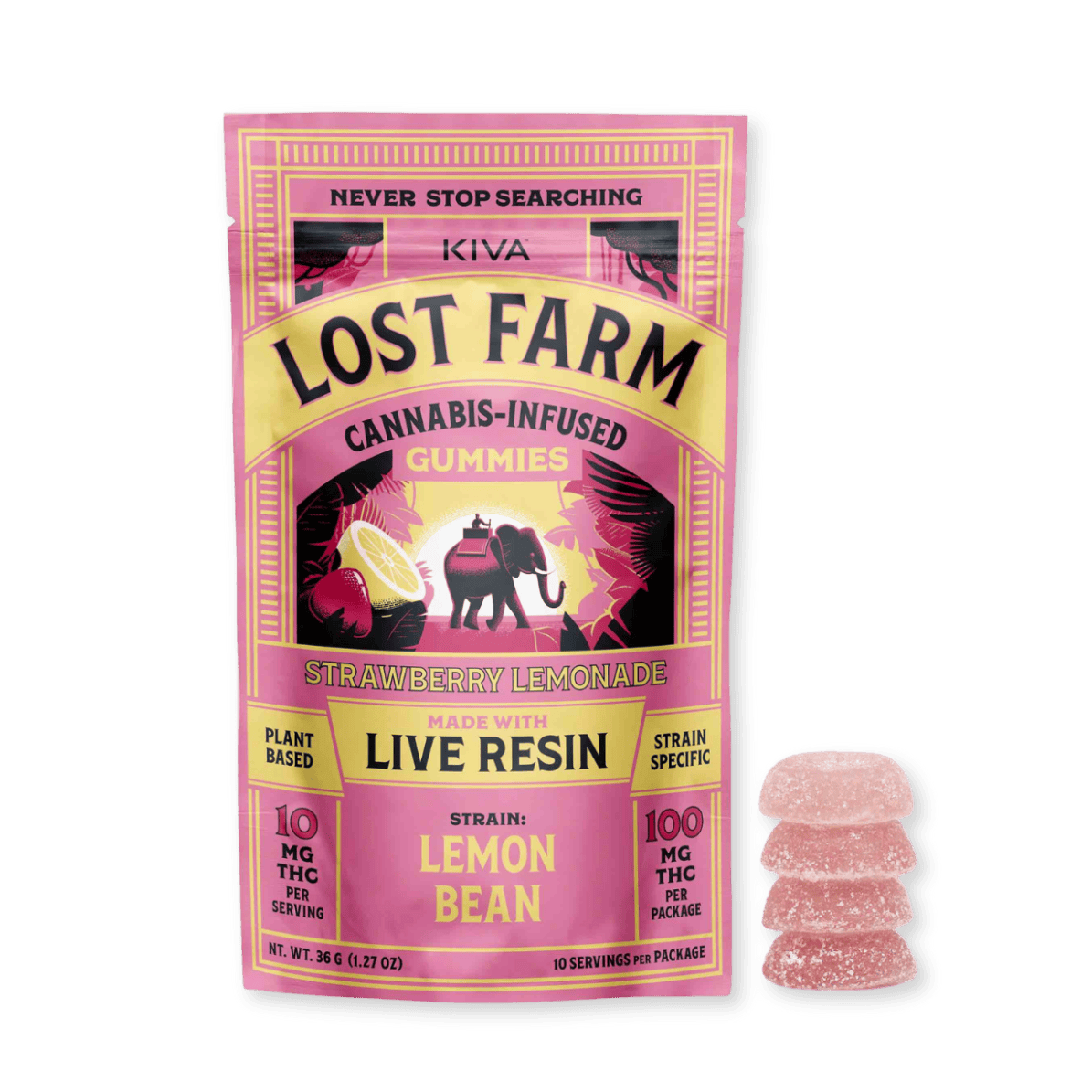 LIVE RESIN GUMMY | STRAWBERRY LEMONADE | 100MG | 10PK
