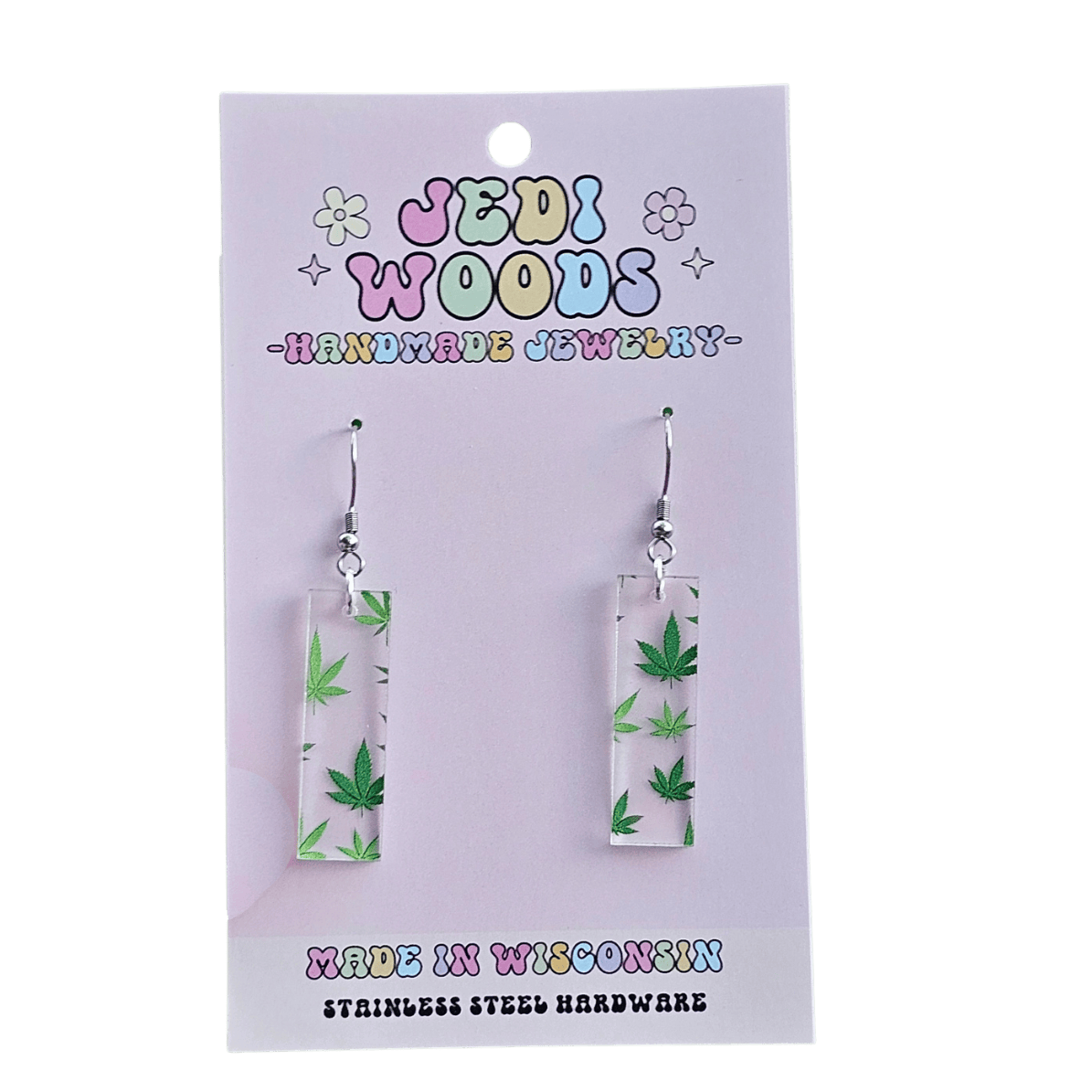 EARRINGS | MARIJUANA LEAF