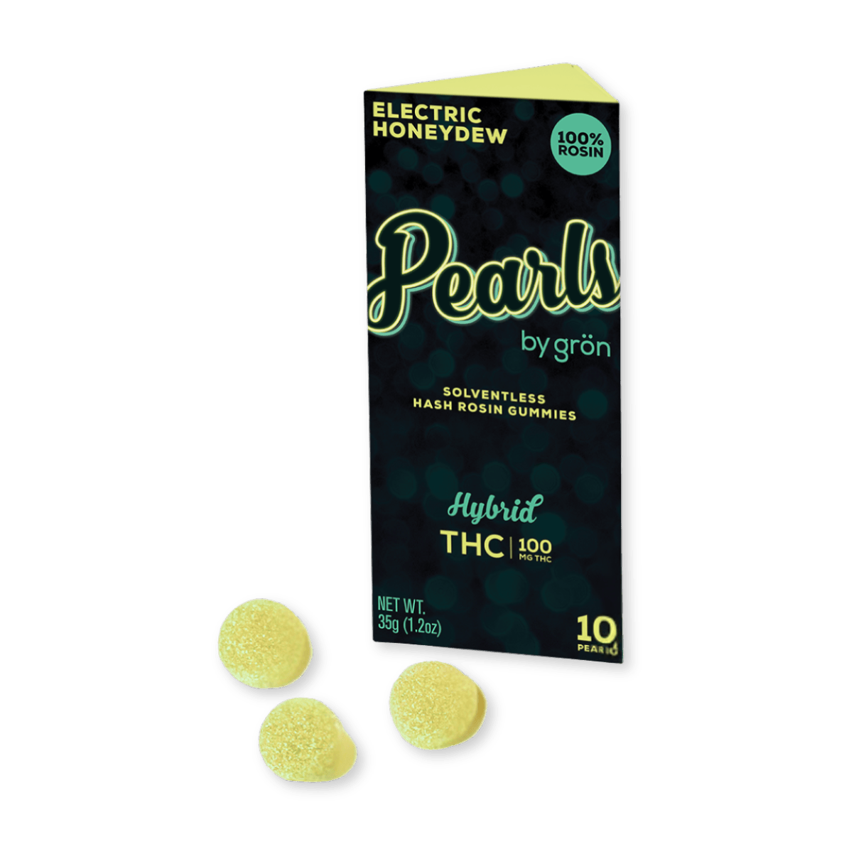 GUMMY | ROSIN INFUSED | ELECTRIC HONEYDEW | 100MG | 10PK