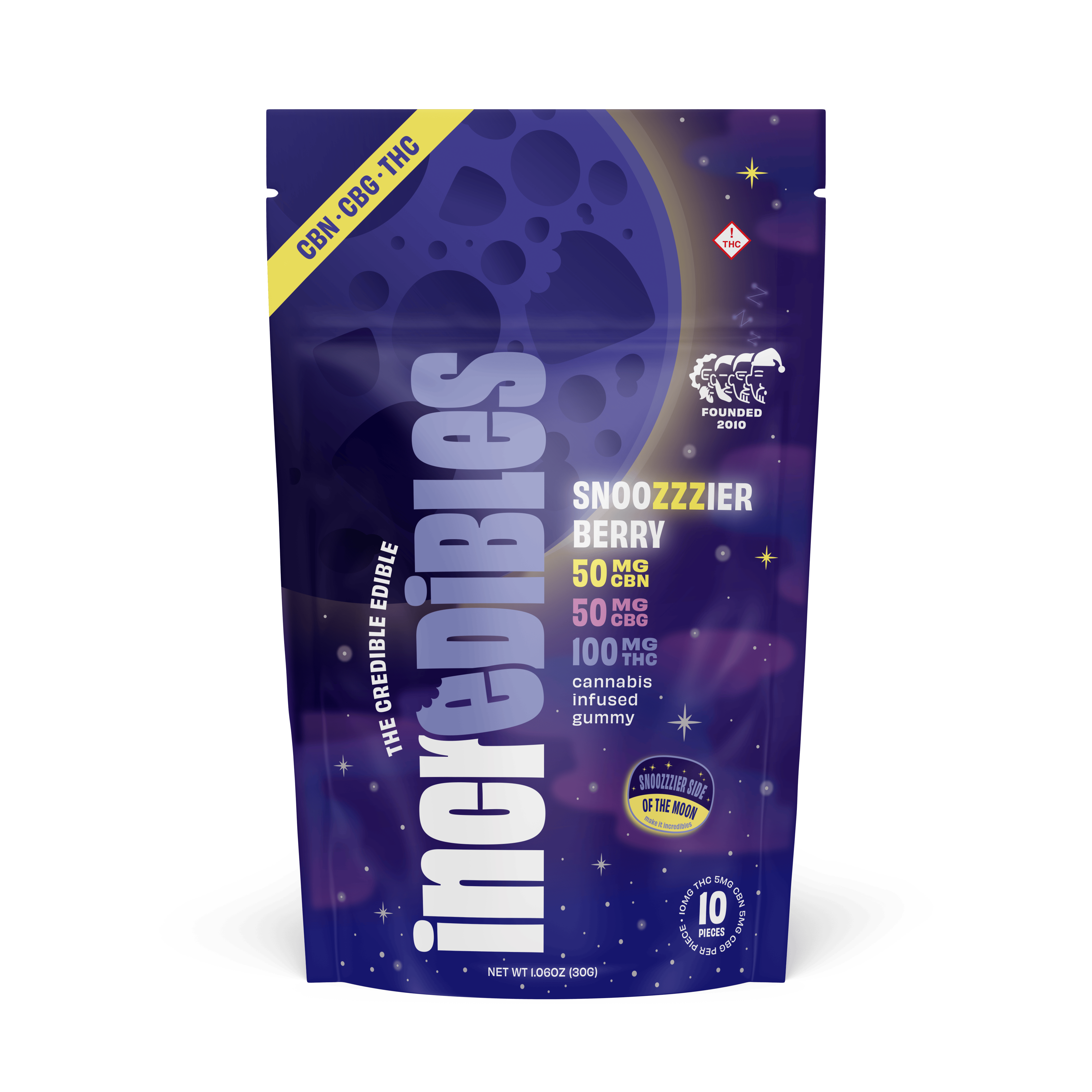 GUMMY | SNOOZZZIERBERRY 2:1:1 THC:CBN:CBG | 100MG | 10PK