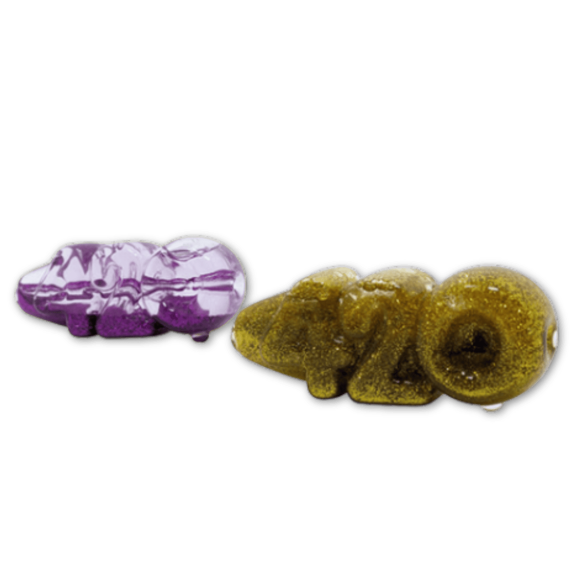 4" GLYCERIN & GLITTER 420 SPOON HAND PIPE