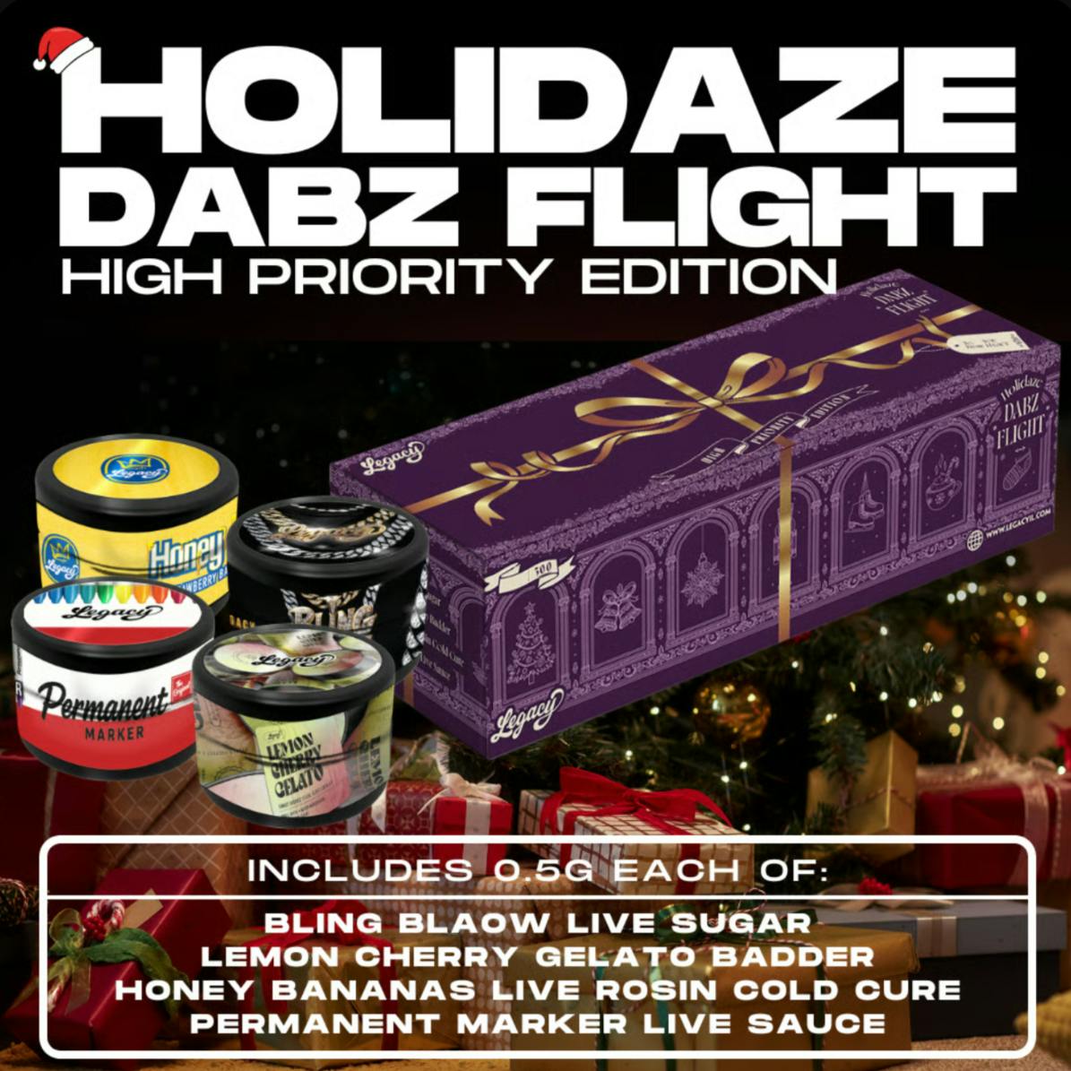 HOLIDAZE DABZ FLIGHT | 4 X .5G EXTRACTS