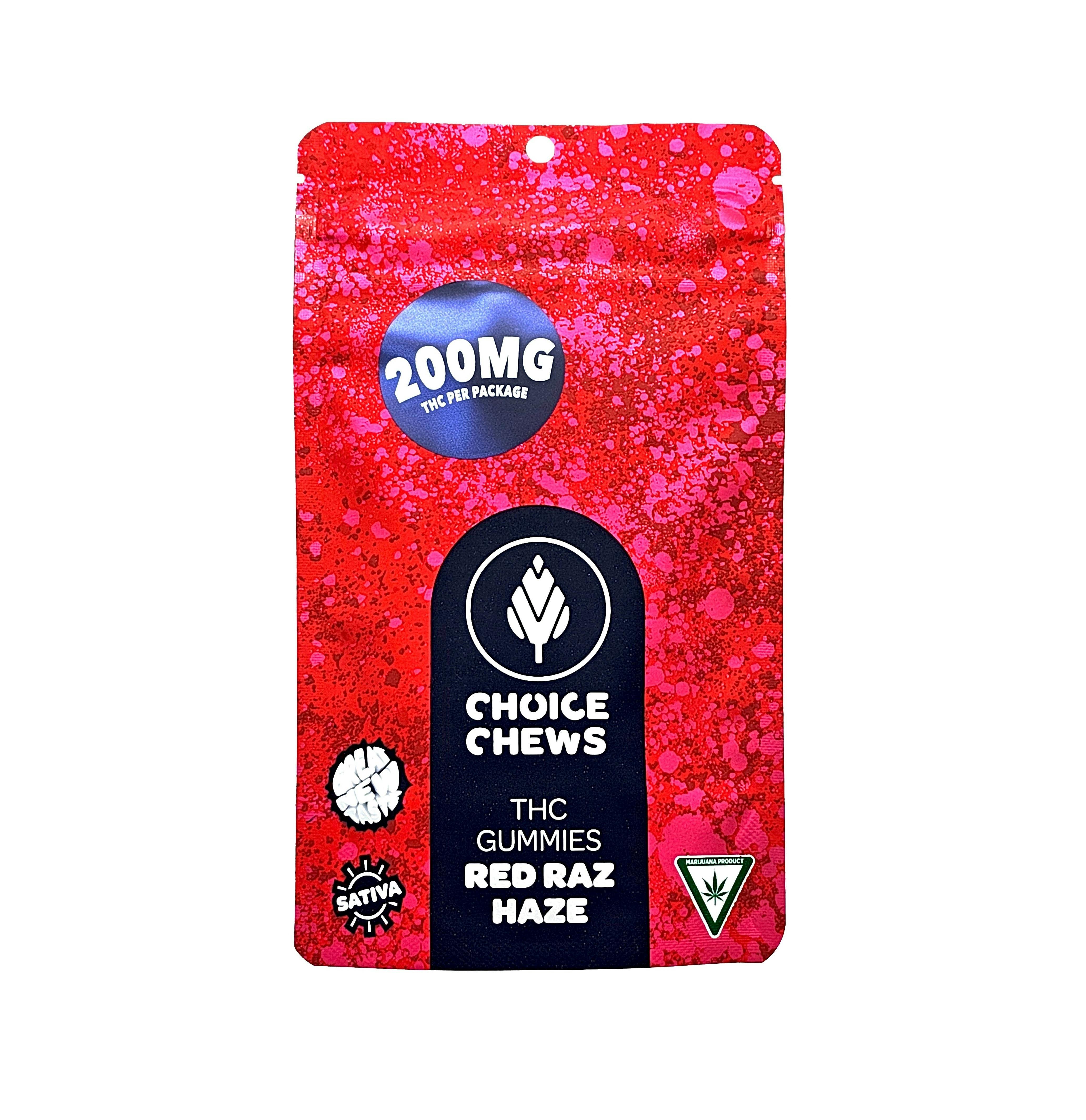 Choice | Sativa Gummy | Red Raz Haze
