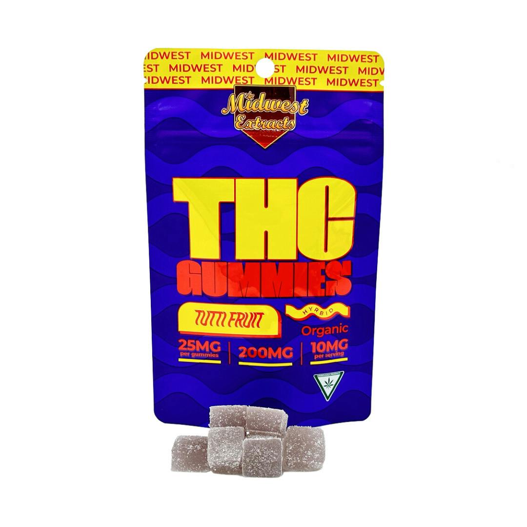 Midwest Extracts | Hybrid Gummies | Lemon Cherry Sour Shock