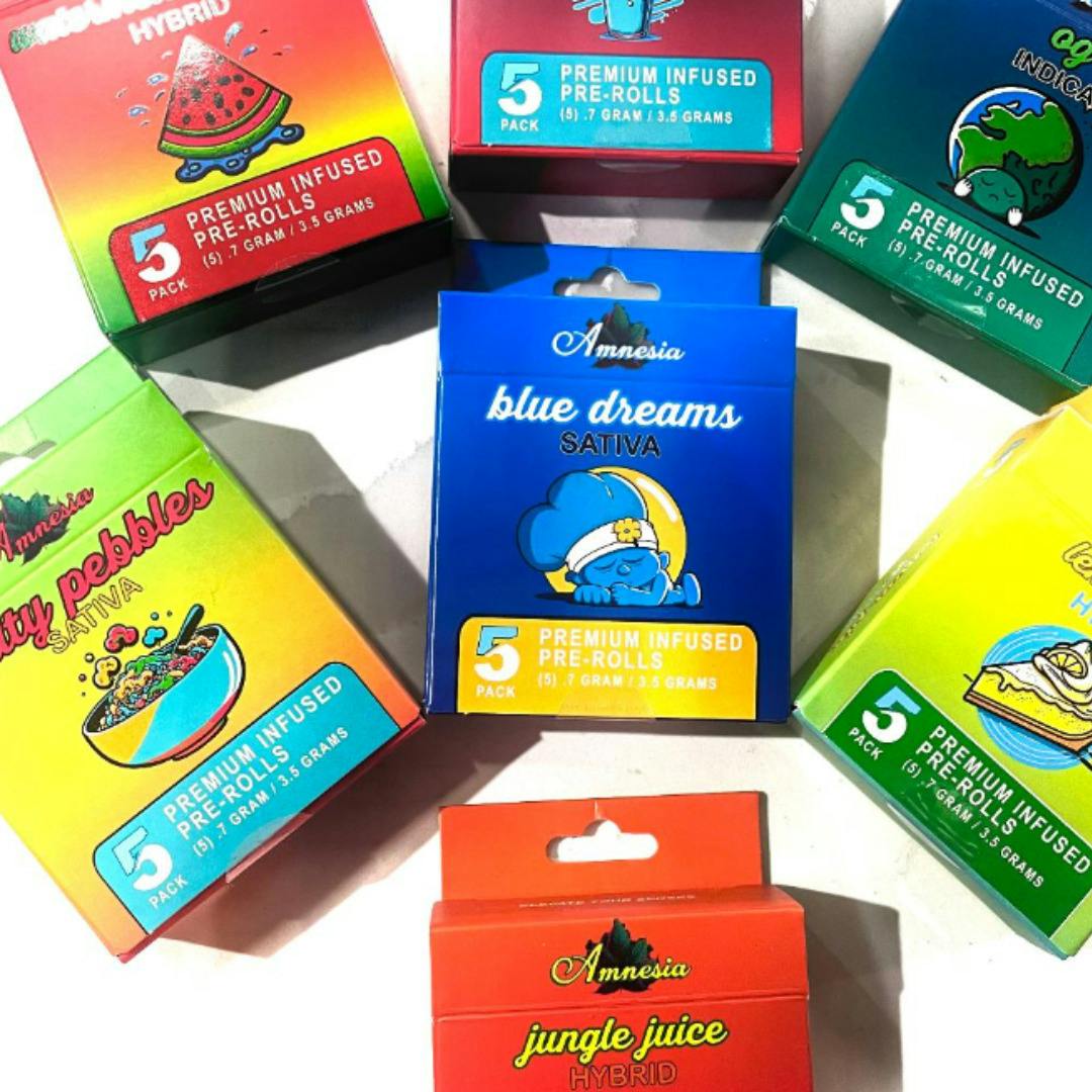 Peachy Hash & Co. | Bubble Hash Infused Pre-Roll 5 Pack | Spritzer x Nothing But Grapes Blend | 3...