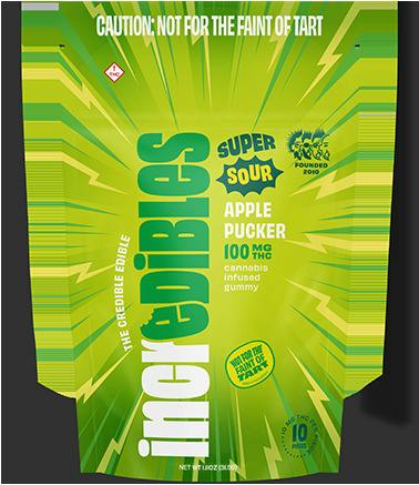 Incredibles Super Sour Apple Pucker Gummies