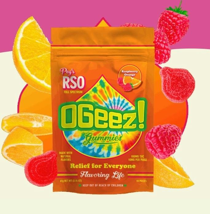 OGeez! Peg's RSO Raspberry Orange