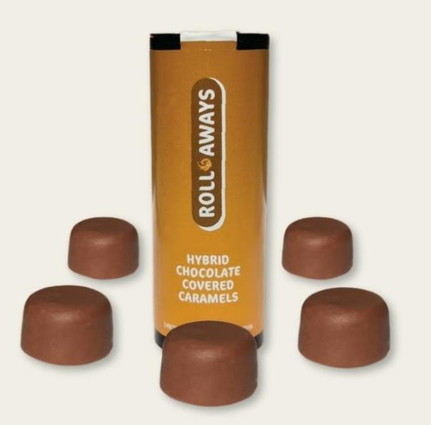 Roll Away Chocolate Covered Caramels 5pk