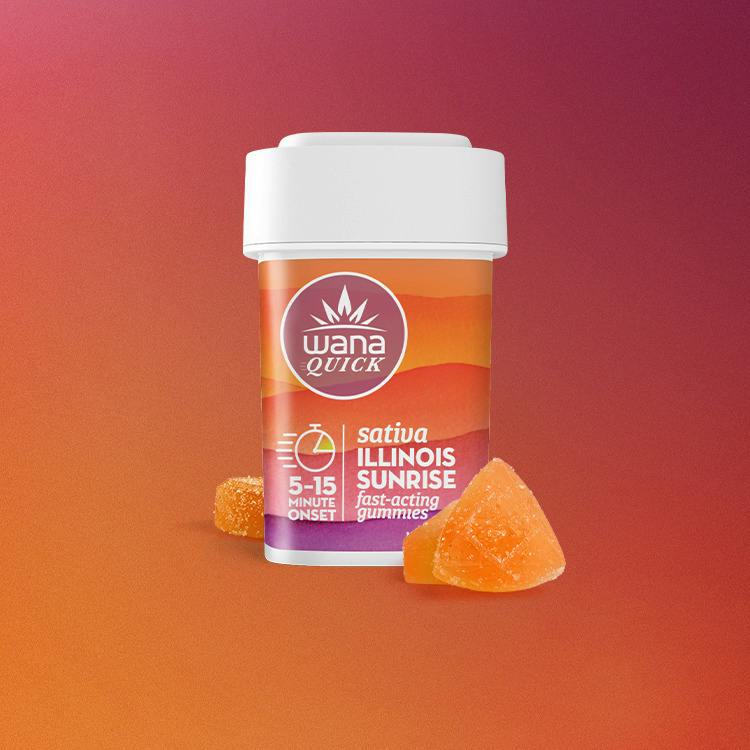 Wana Quick Razzcherry Rocket Gummies
