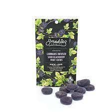 SOUR BLACKBERRY 100MG 10 PACK FRUIT CHEWS