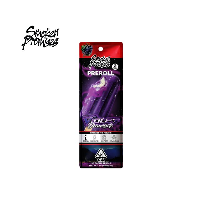 VIOLET DREAMS 1G 2 PACK PREROLLS