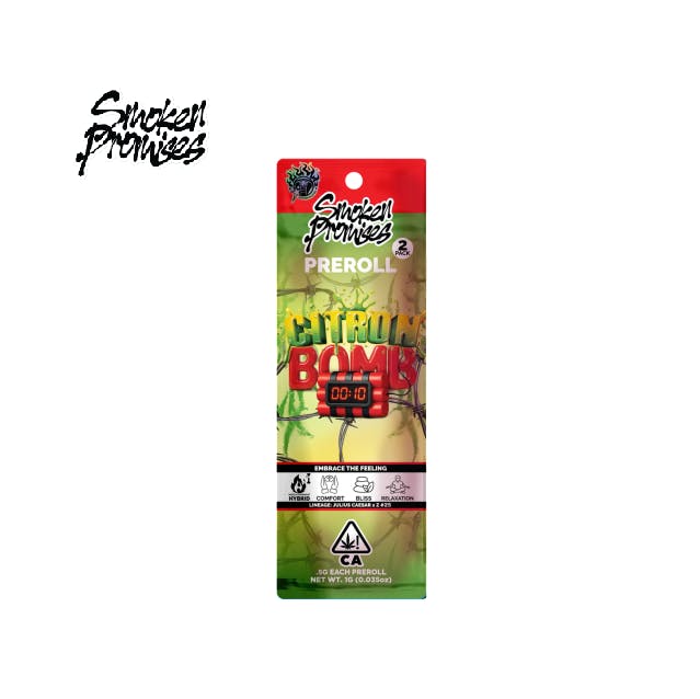 CITRON BOMB 1G 2 PACK PREROLLS