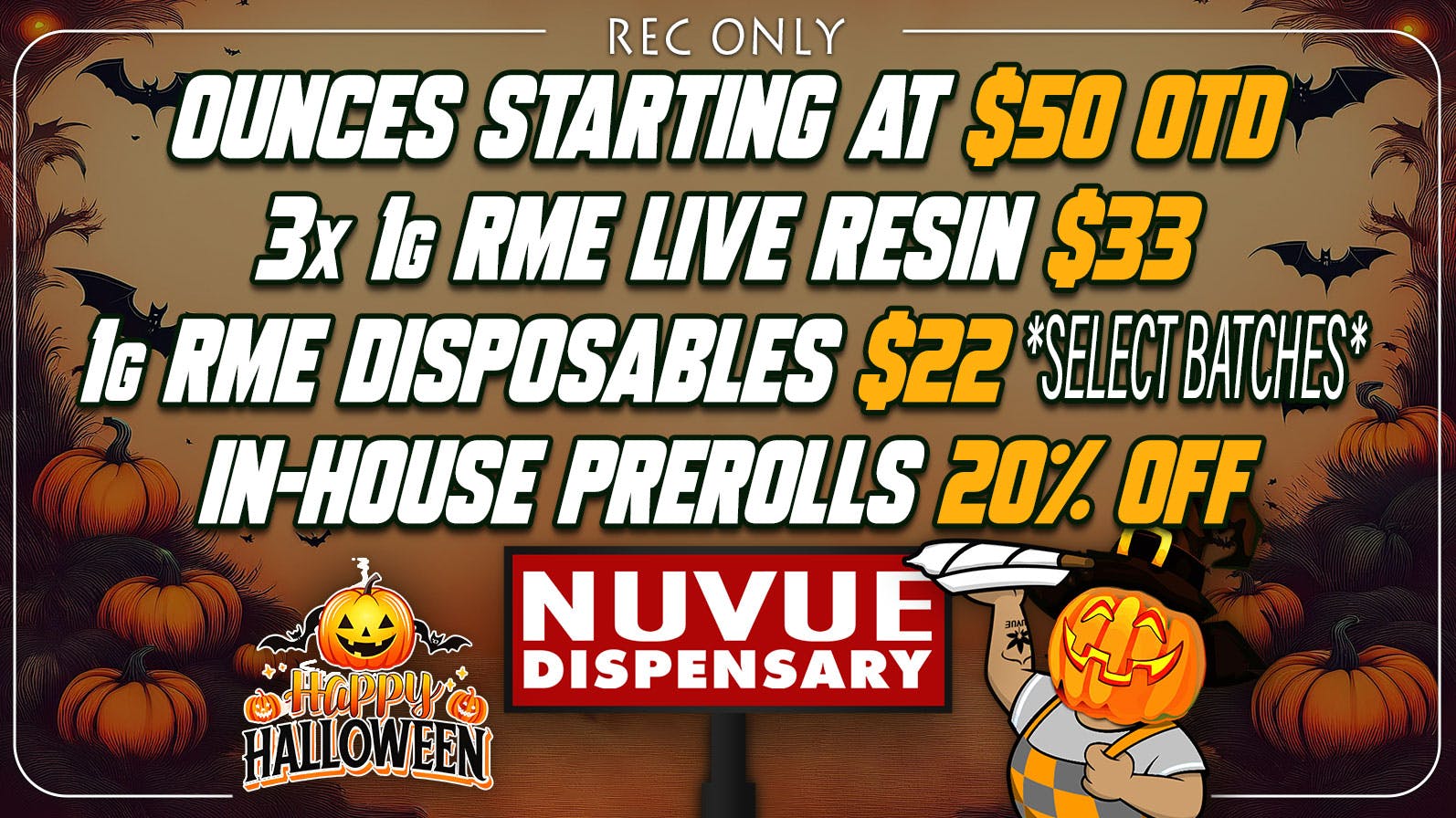 BOGO 50 off RME Carts & more... at NuVue Pueblo North Weedmaps