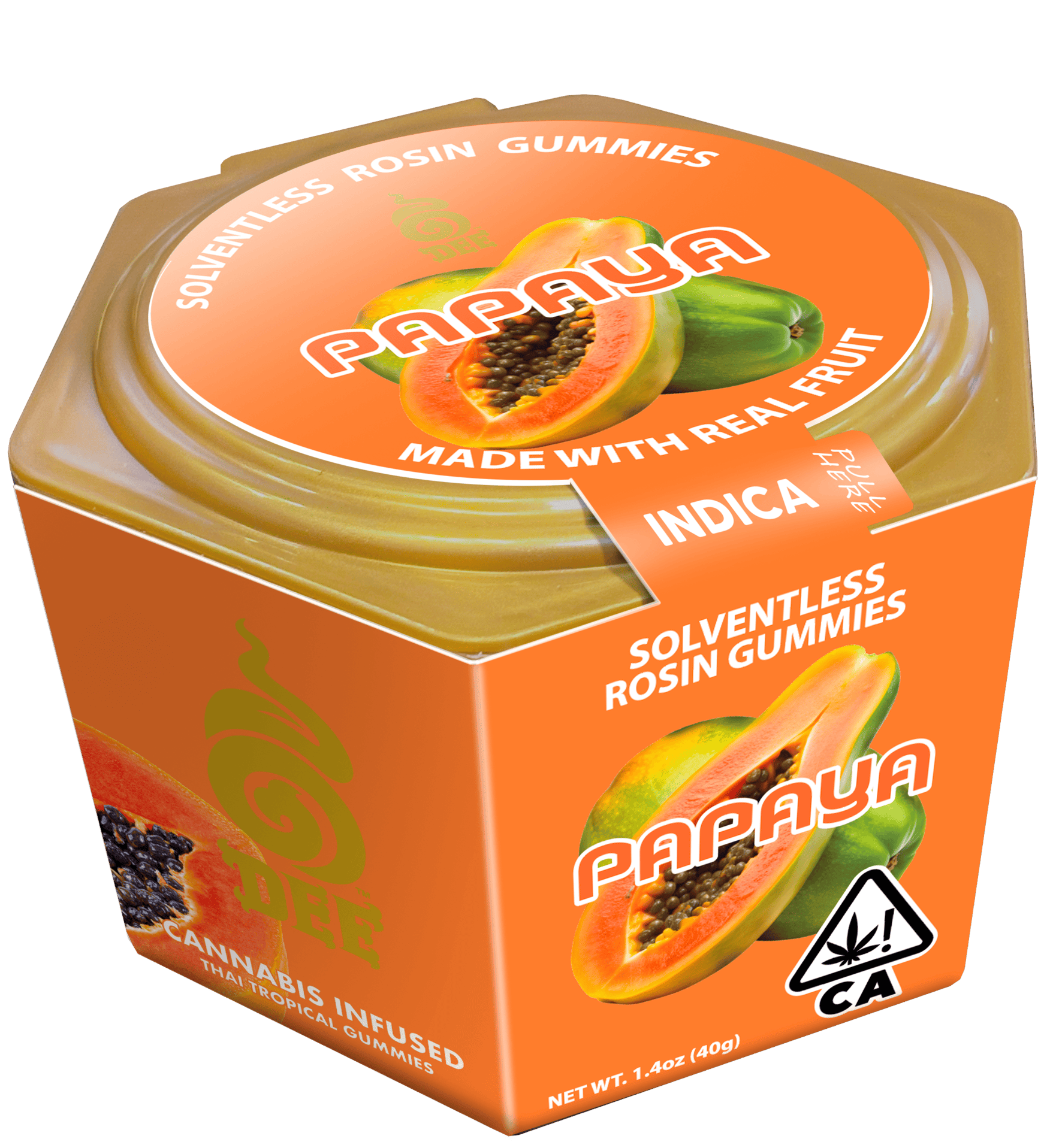 $16 - Papaya: papaya (Gummies) - Dee - 100mg