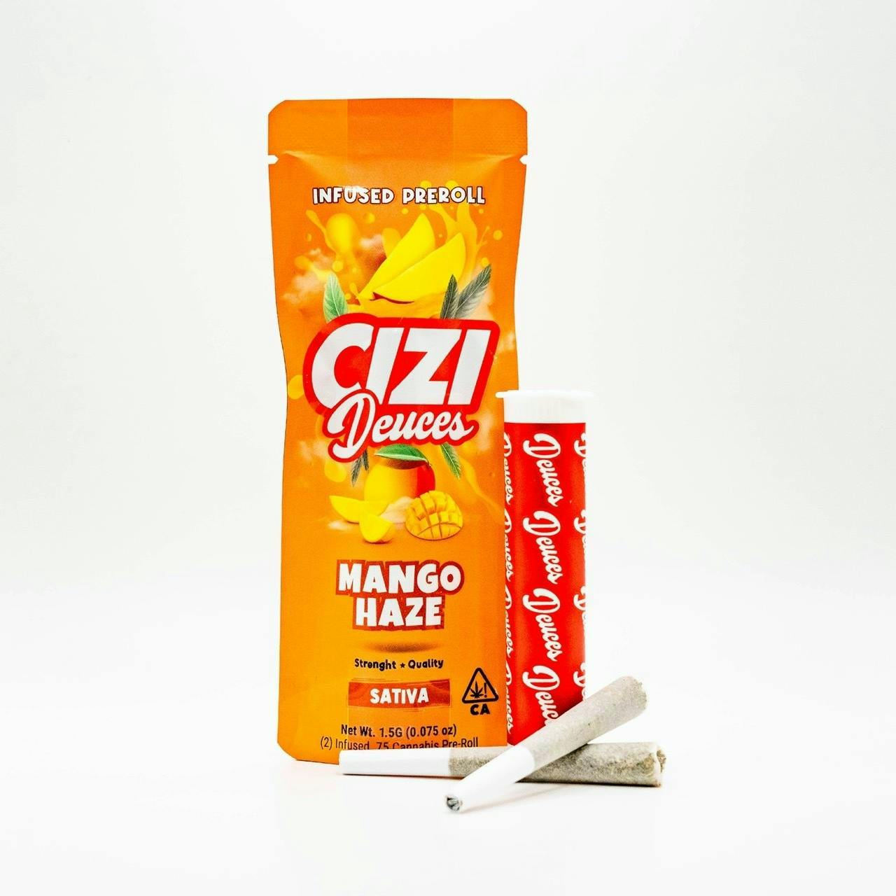 $15 - Mango Haze (Infused Preroll) - Cizi - 1.5g